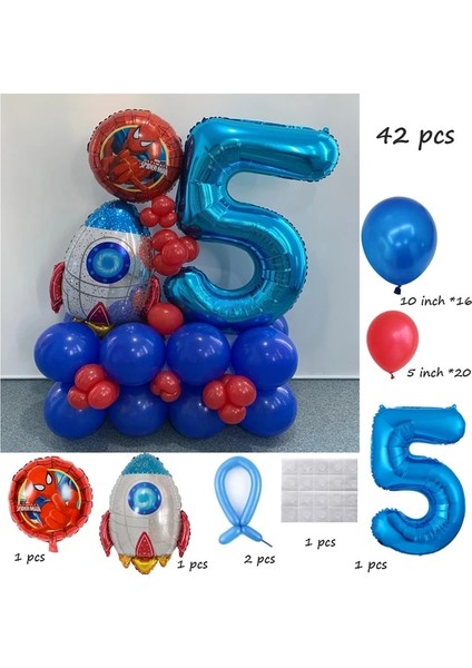 Örümcek Adam 5 10 Adet Disney Minnie Mickey Mouse Şişme Alüminyum Balon Erkekler ve Kızlar Için Bebek Duş Çocuk Doğum Günü Partisi Etkinlikleri Dıy Dekor (Yurt Dışından)