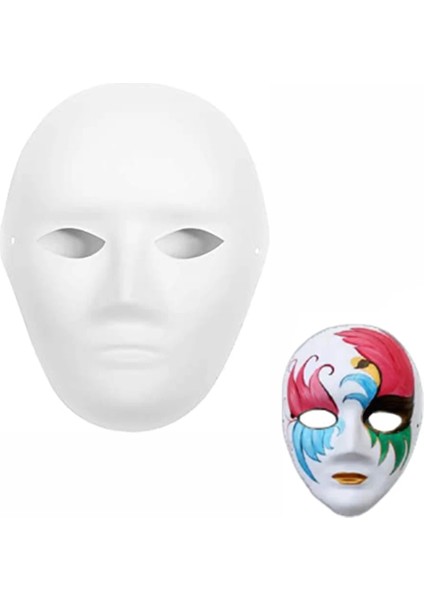 Stil A4 5 Paket Kağıt Mache Maskeleri Dıy Boyama Maskesi Graffiti Cadılar Bayramı Kostüm Cosplay Parti Malzemeleri Için Boş Maskeler Ev Dekorasyon (Yurt Dışından) modelleri