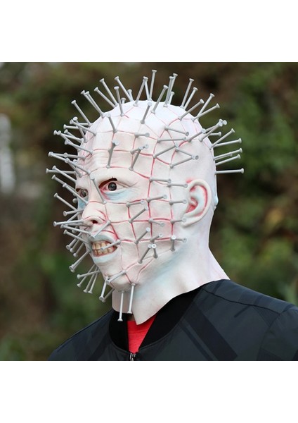 Hellraiser Maskesi Korku Filmi Hellraiser Pinhead Maskesi Cadılar Bayramı Partisi Cosplay Şeytan Infernal Tırnak Hayalet Kostüm Parodi Karnaval Sahne (Yurt Dışından) fiyatları