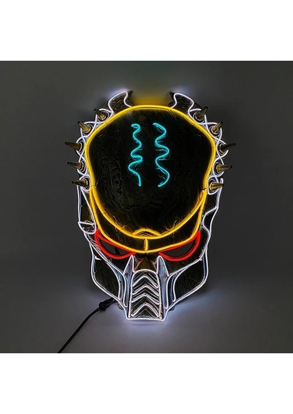 Stil 25 Cosplay Cadılar Bayramı Partisi Maskesi Aydınlık Light Up LED Maske El Neon Parlayan Anime Maske Masque Masquerade Maskeleri Korku Karnaval Maskesi (Yurt Dışından)