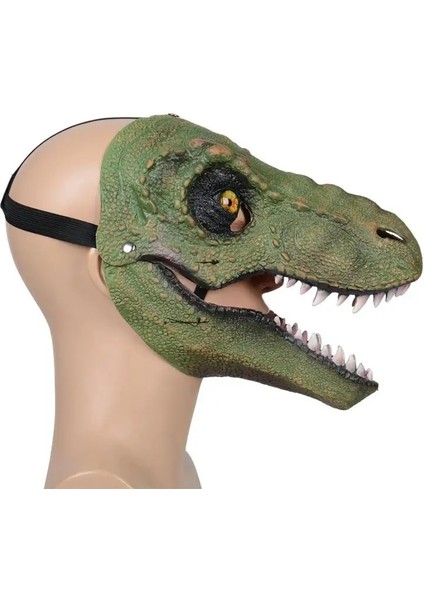 Q 3D Dinozor Maskesi Rol Oynamak Sahne Performansı Başlık Jurassics Dünya Raptor Dinozor Dino Festivali Karnaval Hediyeler (Yurt Dışından)