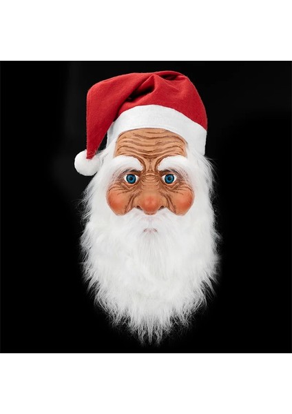 Stil 3 Noel Partisi Noel Baba Maskesi Lateks Maske Açık Süsleme Güzel Noel Baba Kostüm Masquerade Peruk Sakal Giydirme Noel Hediyesi (Yurt Dışından)