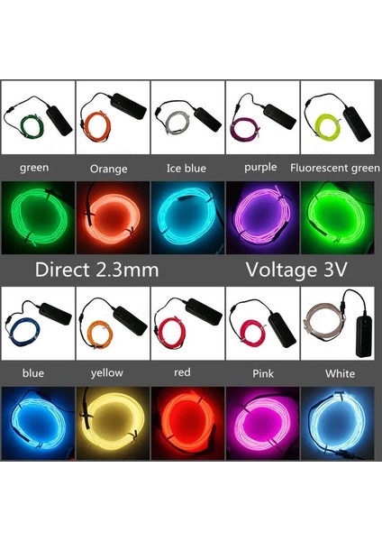 Pil Kutusu Sarı 1 Metre Esnek Neon Işık Glow El Tel Halat Kablo Noel Dans Rave Dekorasyon Için LED Işıkları Dıy Ayakkabı Giyim USB LED Şerit Lamba (Yurt Dışından)