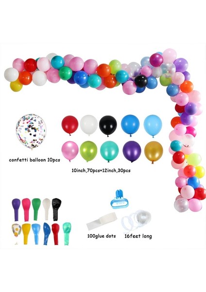 110 Adet Balon Seti J Balonlar Kemerler Çerçeve Seti Süslemeleri Masa Standı Balonlar Aksesuarları Düğün Mutlu Doğum Günü Partisi Süslemeleri Çocuklar Için Araçlar (Yurt Dışından)
