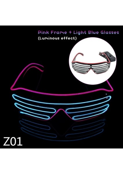 Z01 LED Işıklı Gözlük Parlayan Neon Gözlük Yanıp Sönen LED Güneş Gözlüğü Light Up Dj Kostümleri Olay Parti Için 80 S Edm Cadılar Bayramı Tedarikçisi (Yurt Dışından)