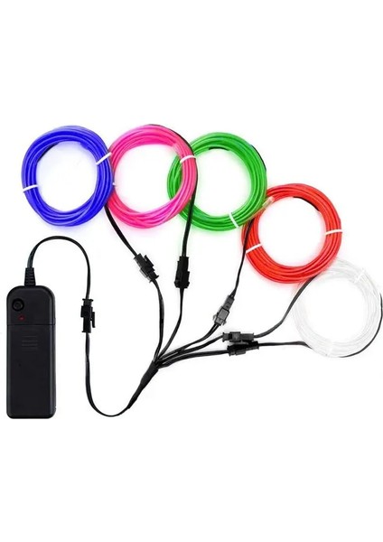 Stil 4 3 M Glow El Tel Kablo LED Neon Noel Dans Partisi Dıy Kostümleri Giyim Aydınlık Araba Işık Dekorasyonu Elbise Topu Rave 3 M/5 M (Yurt Dışından) fiyatları