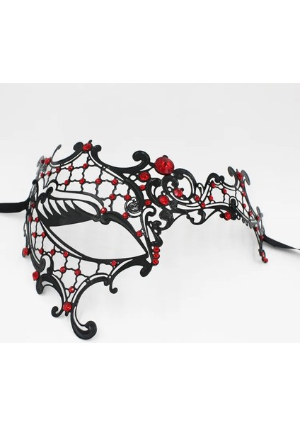 Beyaz Yeşil Elmas Siyah Metal Parti Maskesi Kostüm Tek Göz Cosplay Lazer Kesim Venedik Maskesi Telkari Cadılar Bayramı Masquerade Maskeleri Gümüş Cosplay Sahne (Yurt Dışından)