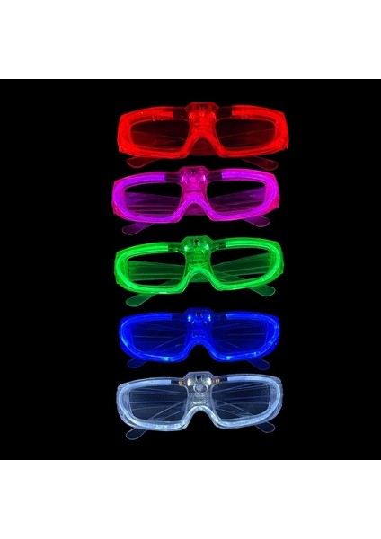 Karışık Kare 15 Adet 8/15/30/50 Adet Karanlıkta Parlayan LED Gözlük Parti Iyilik Light Up Güneş Gözlüğü Neon Glow Gözlük Çocuklar Yetişkinler Için Parti Malzemeleri (Yurt Dışından)