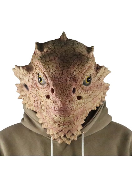 Kertenkele Maskesi Çöl Dikenli Kertenkele Maskesi Hayvan Baş Maskesi Yetişkinler Için Cadılar Bayramı Kostüm Pretend (Yurt Dışından) fırsatları