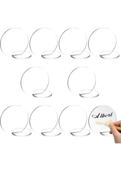10 Adet 10 Adet Şeffaf Akrilik Boş Diy Yuvarlak Masa Numarası Burcu Yer Kartı Düğün Konuk Adı Kartı Düğün Ziyafet Yer Kartı (Yurt Dışından) indirimleri