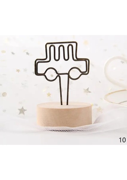 Araba Retro Ahşap Fotoğraf Not Klip Noel Partisi Ahşap Klipler Mini Masa Ahşap Ekran Standı Not Kağıt Masaüstü Dekorasyon Klipleri (Yurt Dışından)