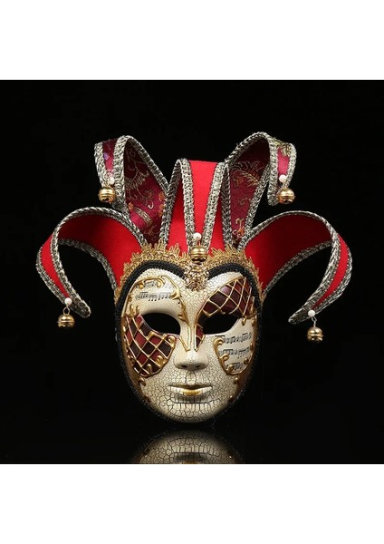 Kırmızı Moda Tam Yüz Mini Venedik Maskesi Masquerade Mardi Gras Cadılar Bayramı/düğün Duvar Dekoratif Sanat Koleksiyonu (Yurt Dışından) modelleri