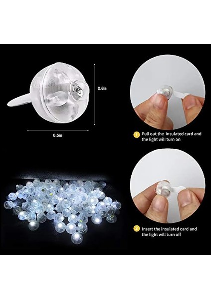 Yeşil 50 Adet 50 Adet LED Balon Işıkları Çok Renkli LED Işık Mini Yuvarlak Top Lamba Kağıt Fener Balon Için Kapalı Açık Parti Doğum Günü Deco (Yurt Dışından)