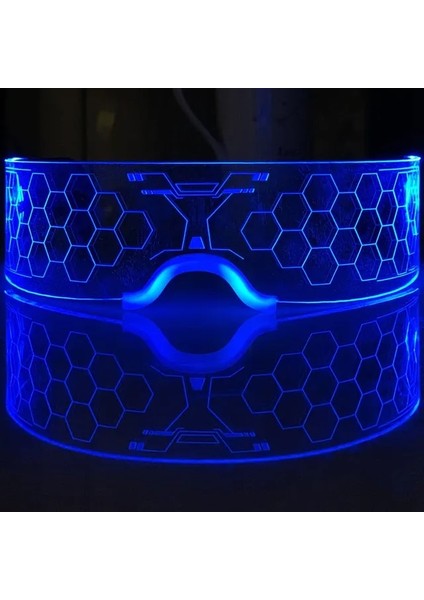 Ikili Kontrol 1 Adet LED Gözlük Kızdırma Çubukları 6 Renk Deklanşör Tonları Gözlükler Karanlıkta Parlıyor Malzemeleri Şekeri Doğum Günü Neon Aydınlık Parti Oyuncak (Yurt Dışından)