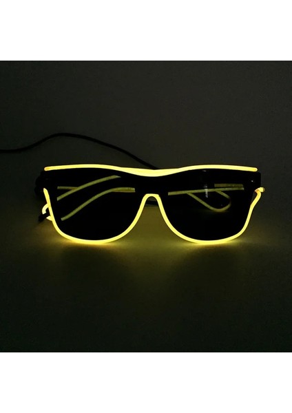 01SARI Ses Aktif 10 Renk Yanıp Sönen Neon LED Işık Gözlük Yenilik Konser Parti Dekoru Için Yanıp Sönen Güneş Gözlüğü Aydınlatma (Yurt Dışından)