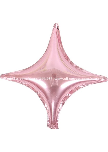 Dört Yıldızlı Pembe 10 Adet/grup 10 Inç Helyum Balon Kalp Düğün Yıldızı Alüminyum Folyo Balonlar Şişme Hediye Doğum Günü Balon Parti Dekorasyon Topu (Yurt Dışından)