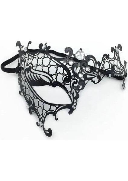 Resim Color7 Erkek Kadın Phantom Altın Kafatası Venedik Metal Kostüm Masquerade Parti Maskesi Lazer Kesim Cadılar Bayramı Balo Cosplay Düğün Topu Maskeleri (Yurt Dışından) modelleri