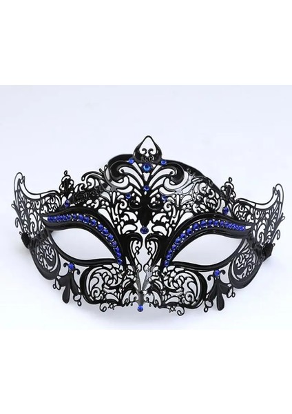Resim Color7 Erkek Kadın Phantom Altın Kafatası Venedik Metal Kostüm Masquerade Parti Maskesi Lazer Kesim Cadılar Bayramı Balo Cosplay Düğün Topu Maskeleri (Yurt Dışından) fırsatları