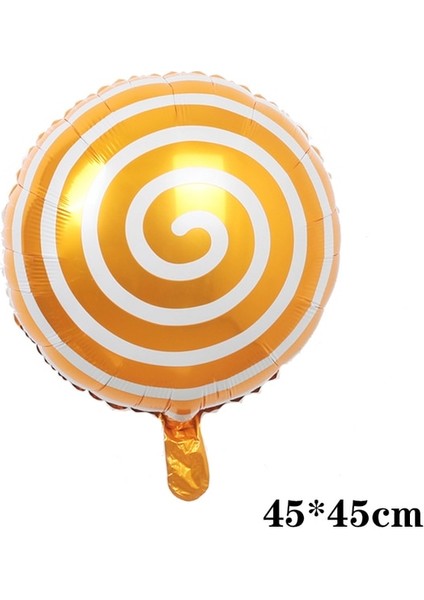 Lolipop Turuncu Renkli Şeker Folyo Balonlar Lolipop Helyum Balonları Bebek Duş Doğum Günü Düğün Parti Malzemeleri Noel Dekorasyon Globos (Yurt Dışından) fiyatları
