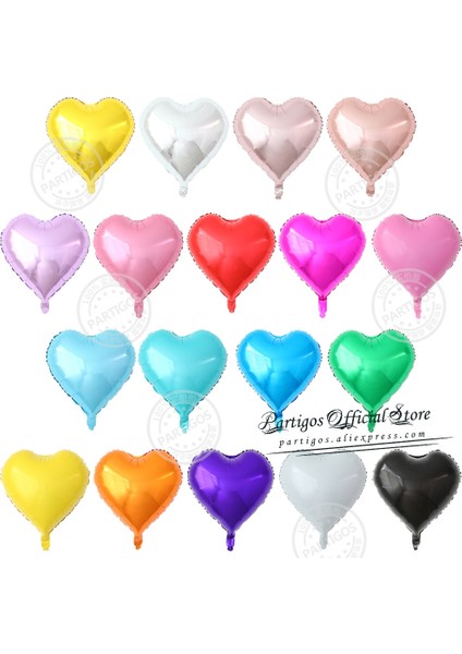 Gül Kırmızı 10 Adet 18 Inç Çok Gül Altın Kalp Folyo Balonlar Metal Helyum Globos Düğün Parti Süslemeleri Kız Doğum Günü Nişan Hediyeleri (Yurt Dışından)