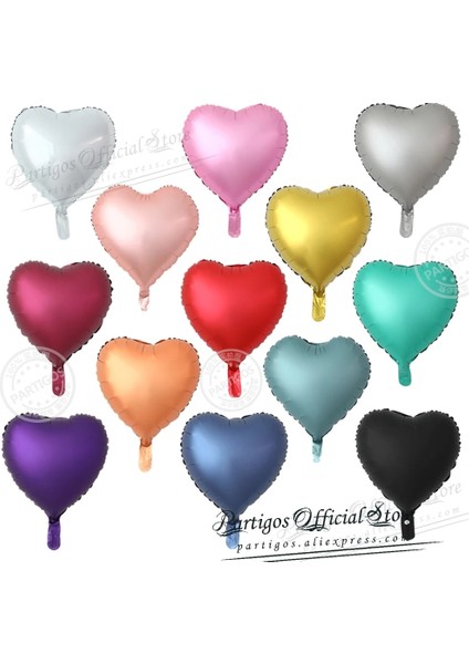 Gül Kırmızı 10 Adet 18 Inç Çok Gül Altın Kalp Folyo Balonlar Metal Helyum Globos Düğün Parti Süslemeleri Kız Doğum Günü Nişan Hediyeleri (Yurt Dışından)