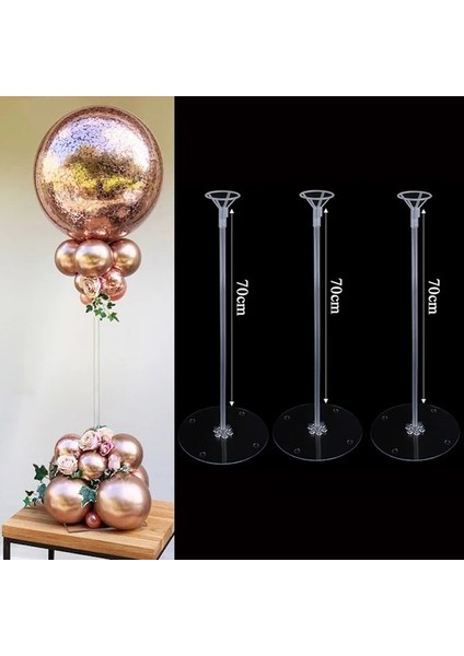 3 Takım 70 cm Standı Balonlar Kemerler Çerçeve Kiti Süslemeleri Masa Standı Balonlar Aksesuarları Düğün Mutlu Doğum Günü Partisi Süslemeleri Çocuklar Için Araçlar (Yurt Dışından)
