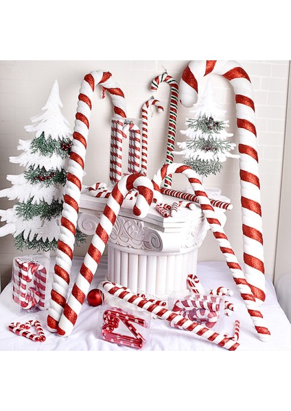 17 Çok Boyutlu Kırmızı ve Beyaz Noel Şekerleri Noel Topları Noel Ağacı Kolye Aile Noel Dekorasyon Yeni Yıl Hediyeleri (Yurt Dışından) fiyatları