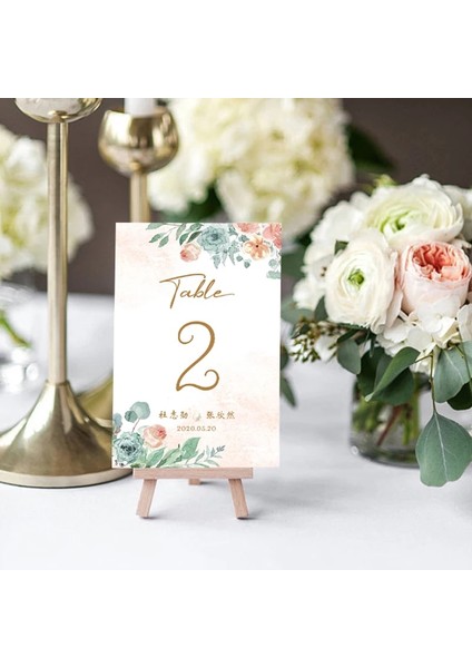 Standsız F Ince Kağıt 1 Tarafı Kişiselleştirilmiş Pembe Mavi Yeşil Tema Düğün Kartı Resepsiyon Akşam Yemeği Parti Misafirleri Koltuk Rehberi Masa Kartı Numarası 1-10 Masa Kartları (Yurt Dışından) indirimleri