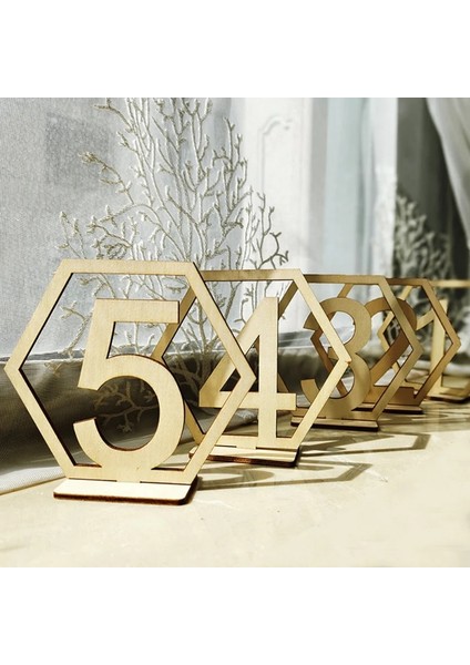 31 Ila 40 Ahşap Masa Numarası Burcu Altıgen Numarası Burcu Nişan Düğün Parti Için Koltuk Numarası Burcu Olay Dekorasyon Malzemeleri Ev Dekor (Yurt Dışından) fırsatları