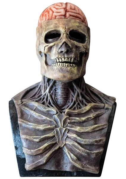 Korkunç Kanlı Ölü Zombi Baş Maskesi Lateks Ürpertici Cadılar Bayramı Kostüm Kafatası Maskesi Parti Cosplay Korku Kanlı Sahne Yetişkin Kostüm (Yurt Dışından)