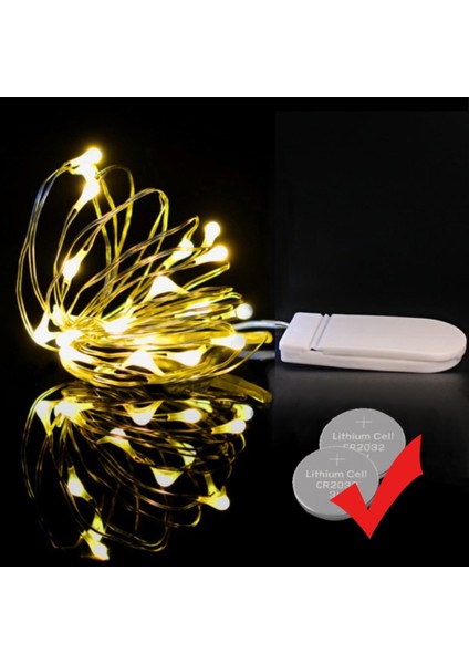 Beyaz 1m LED Peri Işıklar CR2032 Dize Işıklar 1m 2m 3m 5m LED Ateşböceği Yıldızlı Ay Işıkları Dıy Düğün Parti Yatak Odası Veranda Noel Için (Yurt Dışından) fırsatları