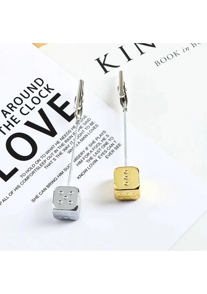 Altın 1 Adet 1 Adet Metal Zar Fotoğraf Timsah Klip Dıy Memo Resim Klip Not Kartı Masası Kağıt Klip Tutucu Düğün Parti Dekor Için (Yurt Dışından)