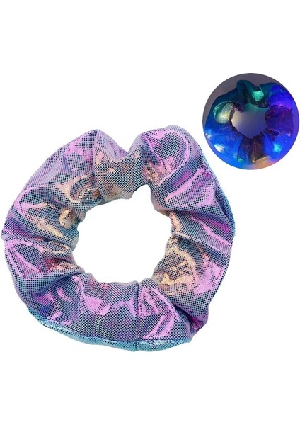 12 1 Adet LED Saç Scrunchies Light Up Saç Scrunchies Elastik LED Işık Kadın Kızlar Saç Bantları Cadılar Bayramı Noel Partisi Için (Yurt Dışından)