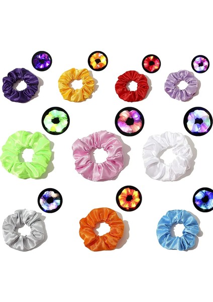 12 1 Adet LED Saç Scrunchies Light Up Saç Scrunchies Elastik LED Işık Kadın Kızlar Saç Bantları Cadılar Bayramı Noel Partisi Için (Yurt Dışından) modelleri