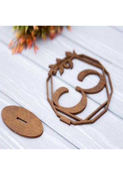 11-20 10 Adet Yaratıcı Ahşap Delikli Numarası Yer Kartları Düğün Masalar Için Centerpieces Otel Restoran Tatlı Masa Dijital Kart (Yurt Dışından) fırsatları