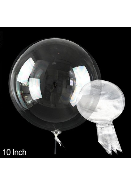 10 Adet 10 Inç 10 Adet 10-24 Inç Şeffaf Bobo Kabarcık Balon Temizle Şişme Hava Helyum Globos Düğün Doğum Günü Partisi Dekorasyon Bebek Duş (Yurt Dışından)