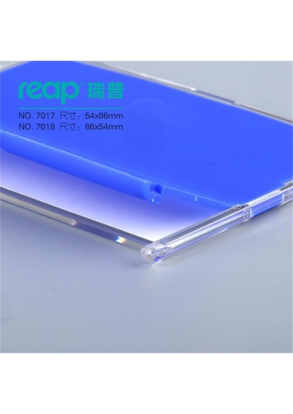 Mavi Dikey Standart Reap 7117 Boyutu 54*86MM Kordon Olmadan Kimlik/ic Kart Tutucu Etiket Rozeti Çocuklar Için Isim Etiketi Okul Kampı Ofis Iş (Yurt Dışından) fırsatları