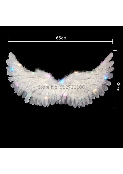 Kanat E 2-8 Yaş Çocuklar Için Melek Cosplay Işık Tutu Etek Hairband Glow Tüy Kanat Doğum Günü LED Parti Kostüm Topu Etek Cadılar Bayramı Noel Paskalya (Yurt Dışından) fiyatları