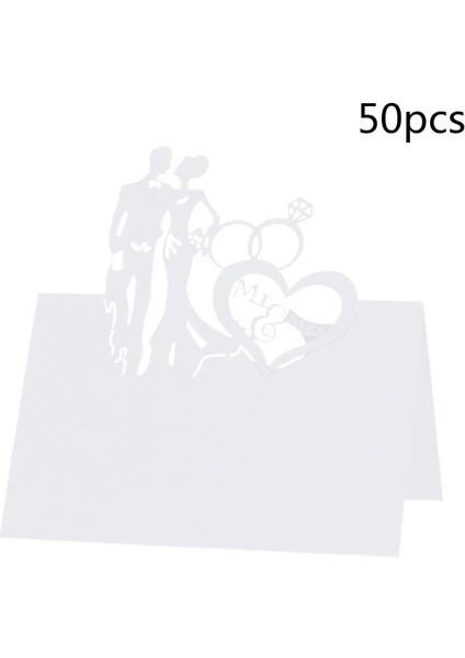 Salata E9LD Yer Kartı Masa Adı Kart Kağıdı Koltuk Numaraları Kartları Düğün Doğum Günü Partisi Dekorasyon Için Hollow Lazer Kesim 50 Parça (Yurt Dışından) fırsatları