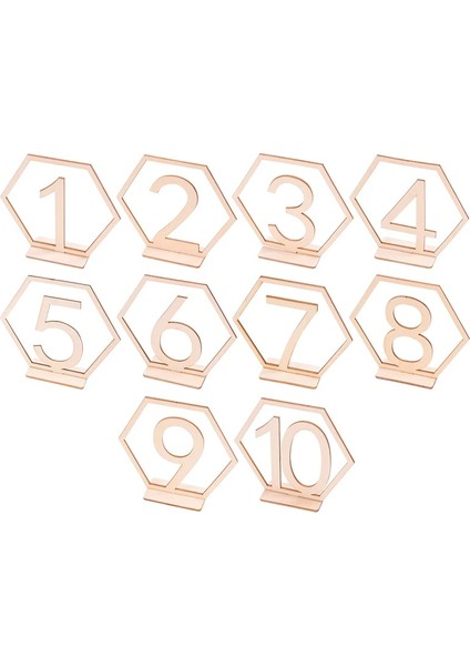 10 Adet Kart Tutucu Ahşap Düğün Numaraları Masa Yer Kartı Şekil Düğün Resepsiyon Koltuk Dekorasyon Doğum Günü Bebek Duş Parti Yıldönümü Malzemeleri (Yurt Dışından)