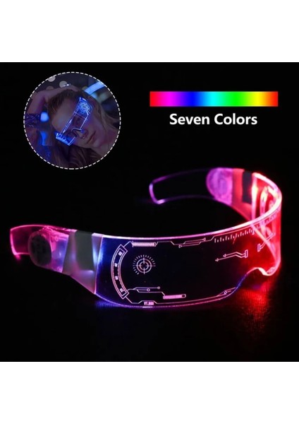 04 Renkli Aydınlık LED Gözlük Müzik Bar Için Ktv Neon Parti Noel Cadılar Bayramı Dekorasyon LED Gözlük Festivali Performans Sahne (Yurt Dışından) fırsatları