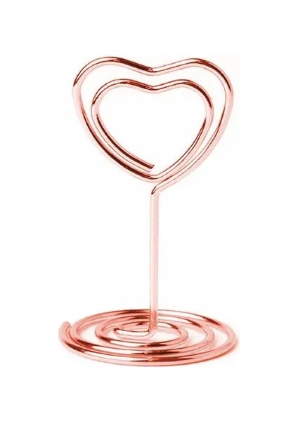 Gül Altın 50MM-KALP Düğün Masa Numarası Tutucu Standları Isim Oturma Etiketleri Placecard Klipler Fotoğraf Resim Kartları Evlilik Yıldönümü Için Ekran Standı (Yurt Dışından)