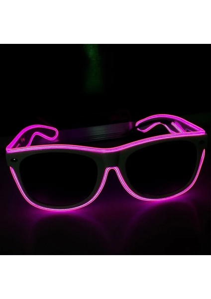 F LED Glow Güneş Gözlüğü Gözlük Moda Neon Işık Up Glow Rave Light Up Kostümleri Glow Parti Malzemeleri Cadılar Bayramı Dekorasyon (Yurt Dışından) fırsatları