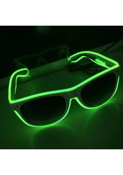F LED Glow Güneş Gözlüğü Gözlük Moda Neon Işık Up Glow Rave Light Up Kostümleri Glow Parti Malzemeleri Cadılar Bayramı Dekorasyon (Yurt Dışından) indirimleri