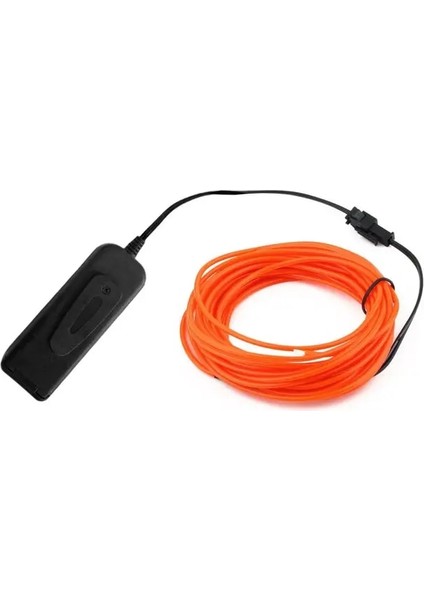 Pil Kutusu Turuncu 3 Metre Esnek Neon Işık Glow El Tel Halat Kablo Noel Dans Rave Dekorasyon Için LED Işıklar Dıy Ayakkabı Giyim USB LED Şerit Lamba (Yurt Dışından)