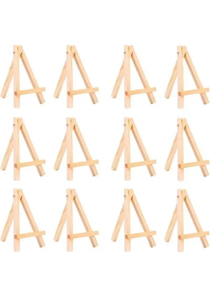 Büyük 12 Adet Mini Şövale Düğün Ahşap Kart Tutucu Dıy Sanatçı Düğün Masa Numarası Yer Adı Kartı Fotoğraf Standı Ekran Tutucu (Yurt Dışından) fiyatları