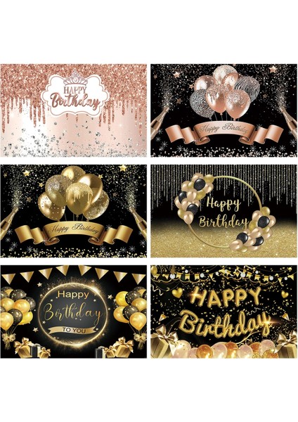 Stil 2 Siyah Altın Doğum Günü Arka Plan Afiş Altın Glitter Fotoğraf Standında Zemin Asılı Bayrak Mutlu Doğum Günü Partisi Dekorasyon Arka Plan (Yurt Dışından) indirimleri