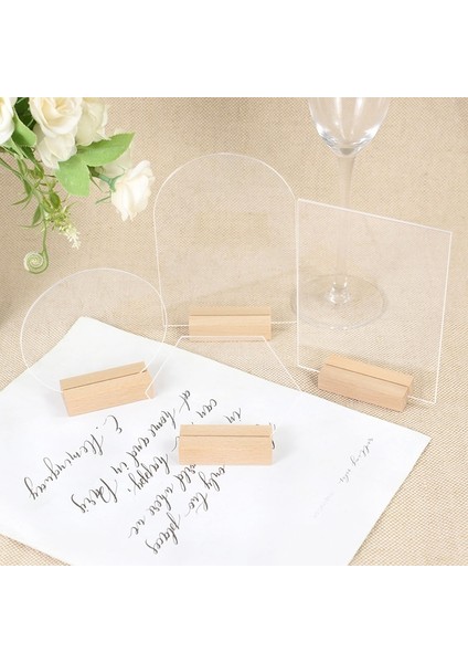 B03 Akrilik Masa Burcu Tutucu Ahşap Tabanlı Düğün Masa Temizle Burcu Numarası Yer Kartı Ekran Standı Restoran Otel Dekor Için (Yurt Dışından) modelleri