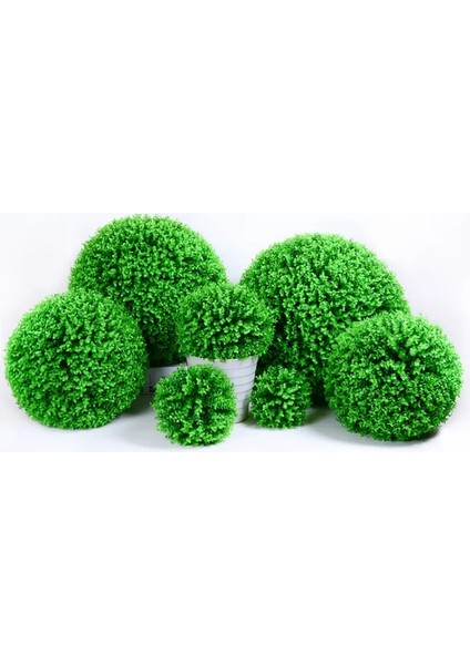 Okaliptüs 30 cm Büyük Milan Çim Topu Yapay Bitkiler Plastik Okaliptüs Topları Düğün Ev Dış Dekorasyon Bonsai Sahte Çim (Yurt Dışından)