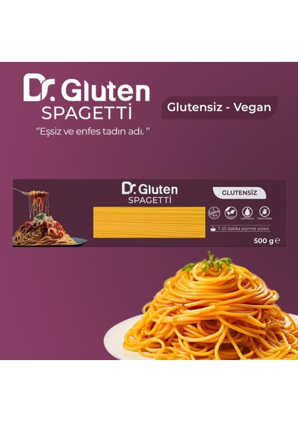 Dr. Gluten Glutensiz Spagetti Makarna 500 gr